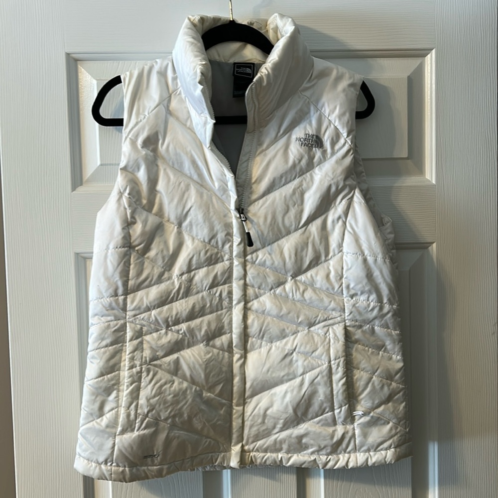 White North Face Vest - Great Condition